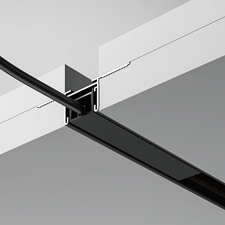 Шинопровод 1м встраиваемый под гкл 12,5мм basity, черный Technical Busbar trunkings Basity TRX172-121B - фото