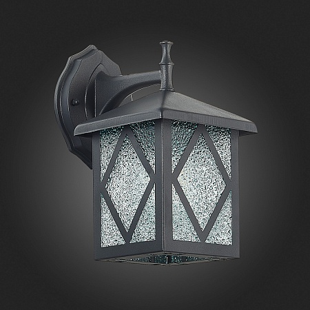 Светильник уличный настенный ST-Luce Черный/Черный, Прозрачный E27 1*60W SL084.411.01 - фото