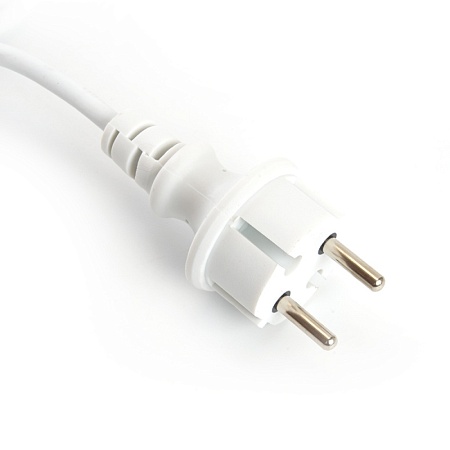 Сетевой шнур для гирлянд 3м, 2*0,5мм2, IP44, белый, DM403 - фото