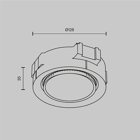 Встраиваемый светильник Technical DL019-GX53-B - фото