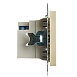 Розетка 2-местная USB + type C (механизм), 250В, 3А, max 20W, STEKKER, GLS10-7116-08, серия Катрин, золото - фото