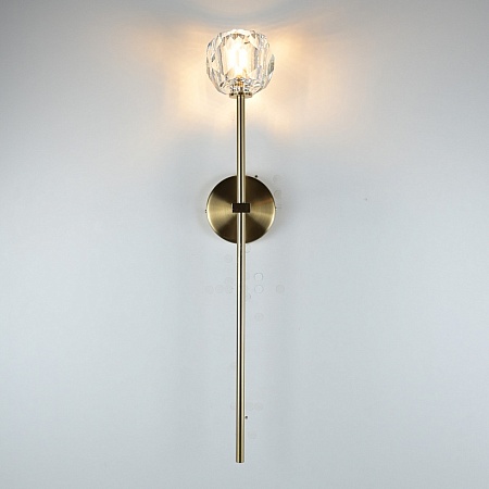 Бра Boule De Cristal Long Sconce Brass Imperiumloft 185376-22 - фото