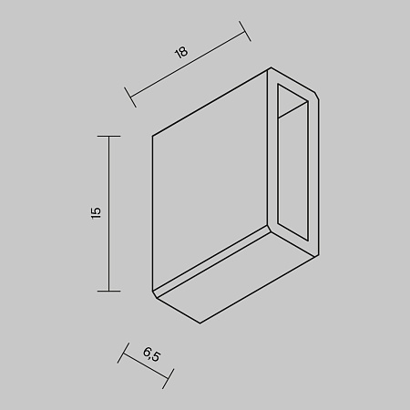 Трековая система Technical гибкая на стену чёрная 200x200x200 TS-Z-200-TR204-1-12W3K-B