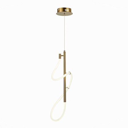 Светильник подвесной ST-Luce Латунь/Белый LED 1*16W 4000K SL6102.303.16 - фото