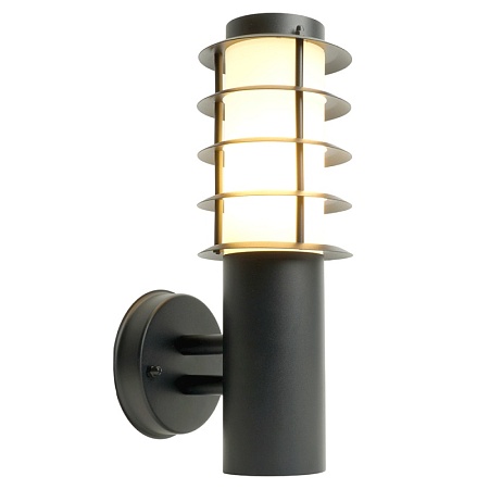 Светильник садово-парковый Feron DH046-B, Техно на стену, 18W E27 230V, черный - фото