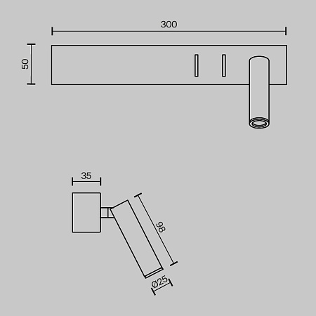 Настенный светильник (бра) Technical C031WL-L8W3K1 - фото