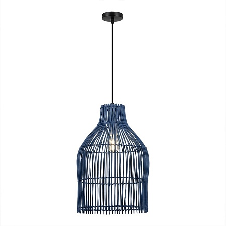 Светильник подвесной ST-Luce Черный/Синий E27 1*40W SL1513.403.01 - фото