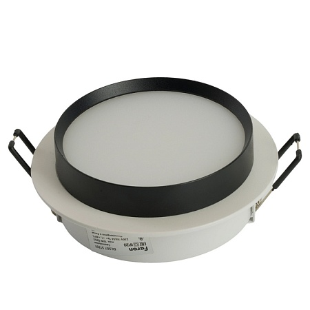 Светильник встраиваемый Feron DL507 потолочный GX53 белый + черный круг - фото