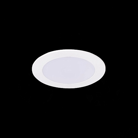 Св-к встр. Белый LED 1*6W 3000K 330Lm Ra80 110° IP20 D120xH8 90-265V ST209.538.06 - фото
