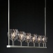 Люстра Rh Boule De Cristal Linear Chandelier 6 Bronze Imperiumloft 240202-22 - фото