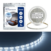 Светодиодная LED лента Feron LS603, 60SMD(2835)/m 4.8W/m 12V 5m 6500К