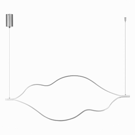 Светильник подвесной ST-Luce Никель/Белый LED 1*56W 4000K SL6106.103.56 - фото