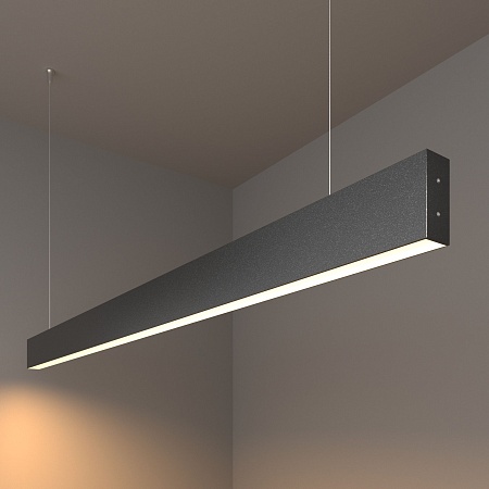 Линейный светодиодный подвесной односторонний светильник 128см 25Вт 3000К черный LSG-01-1-8*128-21-3000-MSh Elektrostandard Pro - фото