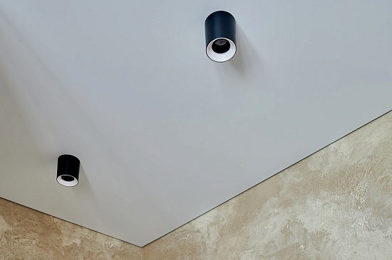 DK3090-BW+BK Светильник накладной IP 20, 10 Вт, GU5.3, LED, черно-белый/черный, пластик - фото