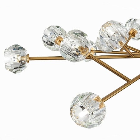 Светильник подвесной ST-Luce Латунь/Прозрачный G9 LED 18*5W SL1166.303.18 - фото