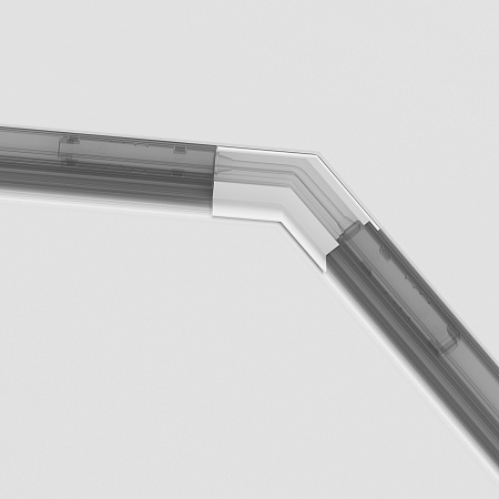 Угол-соединитель 135° Gravity встраиваемый белый - фото