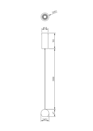 Подвесной светильник Technical P067PL-L5CH3K - фото