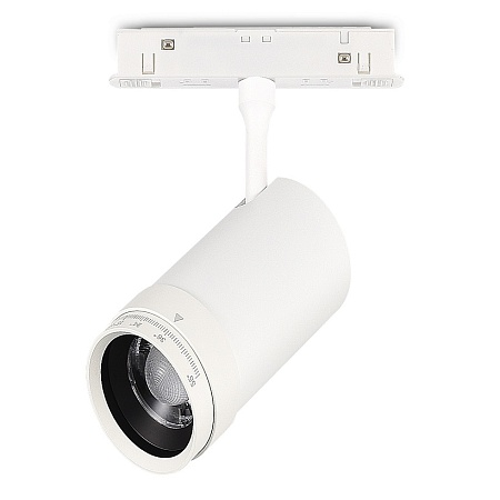 Магнитный трековый светильник ZOOM Белый LED 1*12W 3000K Lm Ra90 10-55° IP20 D50xH160 4 ST357.536.12 - фото