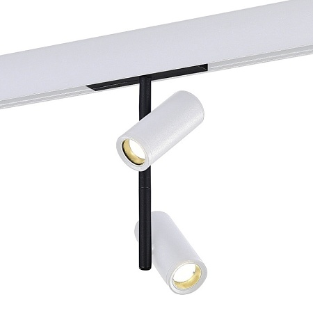 Магнитный трековый светильник Белый LED 1*16W 3000K 1 100Lm Ra>90 36° IP20 D45xH240 48V ST808.536.16 - фото
