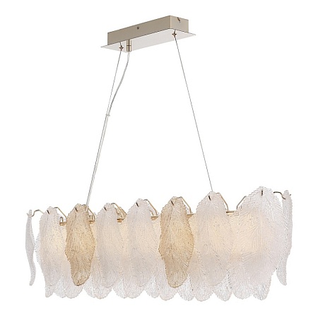 Светильник подвесной ST-Luce золото/прозрачный, янтарный LED 1*24W 3000K SL6135.233.01 - фото