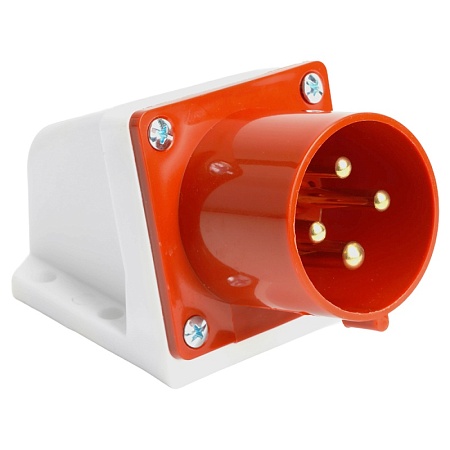 Вилка угловая ST-524 32А 380В 3P+PE IP44, PPG32-524-44, Stekker - фото