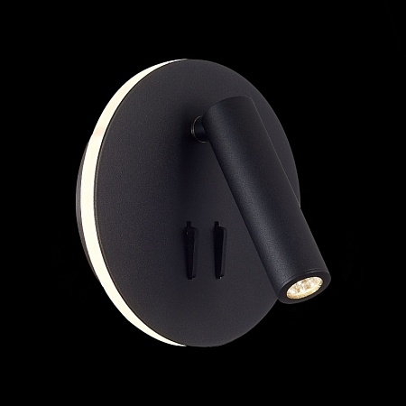 Светильник настенный Черный LED 1*8W 3000K 624Lm Ra>80 24° IP20 L-xW155xH155 170-240V SL1586.413.01 - фото