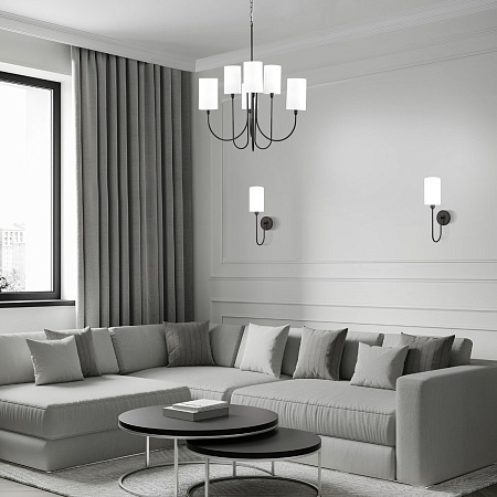 Подвесной светильник Eurosvet 60164/6 черный - фото