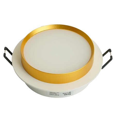 Светильник встраиваемый Feron DL507 потолочный GX53 белый + золото круг - фото