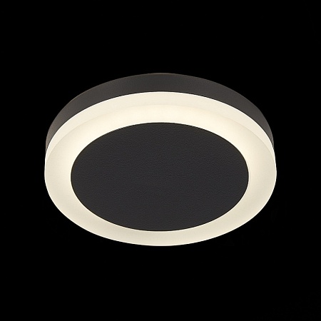 Светильник встраиваемый Черный LED 1*6W 4000K 468Lm Ra>80 120° IP20 D110xH20 170-240V ST104.442.06 - фото