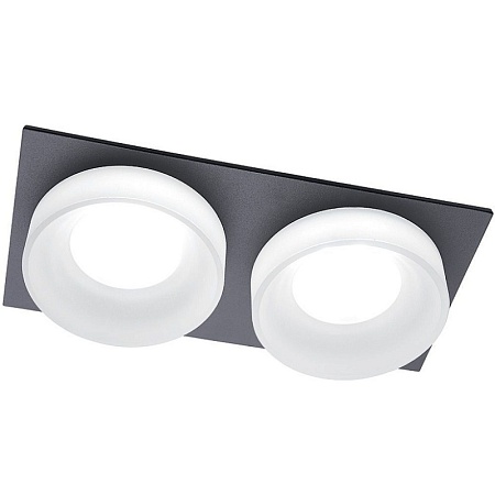 Светильник встраиваемый Feron DL2902 потолочный MR16 G5.3 черный - фото