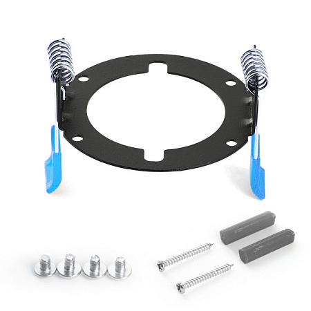 Светильник потолочный Feron HL369  Barrel OLYMPUS 12W, 230V, GX53, черный - фото