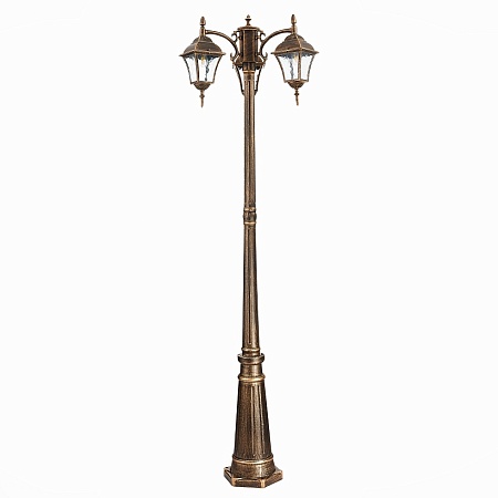 Светильник уличный наземный ST-Luce Бронза/Бронза, Прозрачный E27 3*60W SL082.205.03 - фото