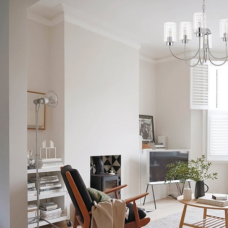 Светильник подвесной Хром/Прозрачный E14 8*40W SLE1127-103-08 - фото