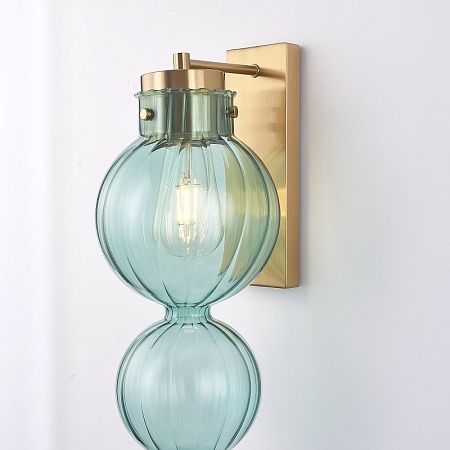 Бра Heathfield Lighting - Medina Wall Brass/Blue Imperiumloft 177913-22 - фото