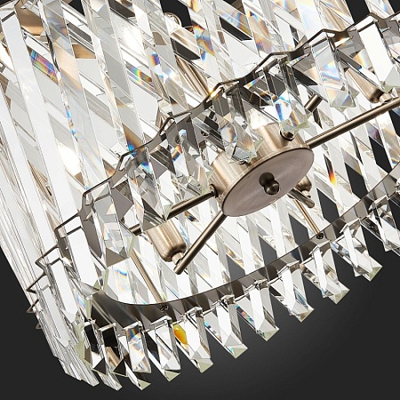 Люстра подвесная ST-Luce Никель/Прозрачный E14 6*40W SL1170.103.06 - фото