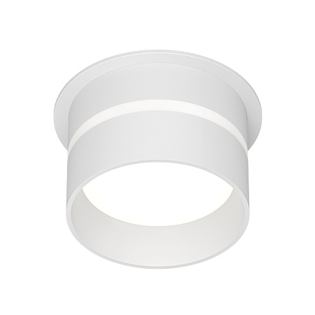 DK2404-WH Встраиваемый светильник влагозащ., IP 44, до 15 Вт, GU10, белый, алюминий - фото