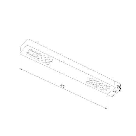Светильник потолочный светодиодный Tend 16W 4000K черный 25115/LED Elektrostandard - фото
