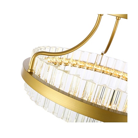 Светильник потолочный ST-Luce Матовое золото/Прозрачный LED 1*34W 3000K SL383.202.01 - фото