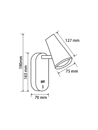 Настенный светильник (бра) Freya PointTwo FR10002WL-L6B - фото