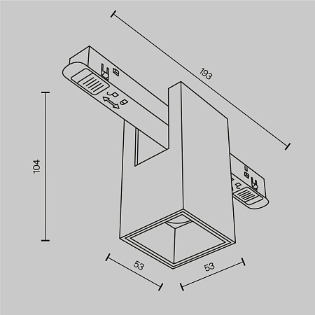 Трековый светильник Technical TR121-4-7W-DS-B - фото