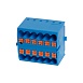 Зажим блочный (групп) для распред.тока нагрузки push-in на 12 точек, сеч 2,5 мм2, 450V, 24А, синий LD580 PTFIX 12/25 - фото