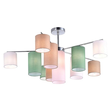 Светильник потолочный Хром/Белый, Бежевый, Зеленый E14 11*40W SLE300602-11 - фото