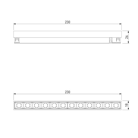 Трековый светильник 10W 4000K (латунь) 85528/01 система Лайн 85528/01 Elektrostandard - фото