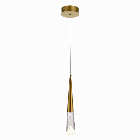 Люстра подвесная ST-Luce Золотистый/Прозрачный LED 1*3W 3000K SL6111.203.01 - фото