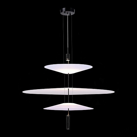 Люстра подвесная ST-Luce Черный/Белый LED 1*15W 3000K SL6101.423.01 - фото