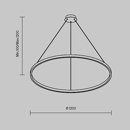 Подвесной светильник Maytoni Rim MOD058PL-L65BK - фото