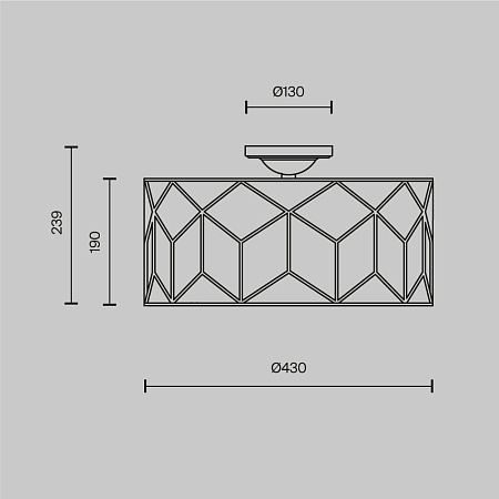 Потолочный светильник Maytoni Messina H223-PL-03-G - фото