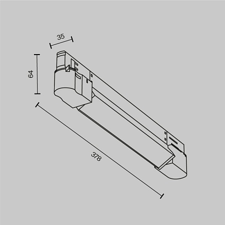 Трековый светильник Technical BASIS TR196-3-10W4K-B - фото