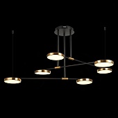 Светильник подвесной ST-Luce Черный/Латунь, Белый LED 6*7,5W 3000K SL1605.403.06