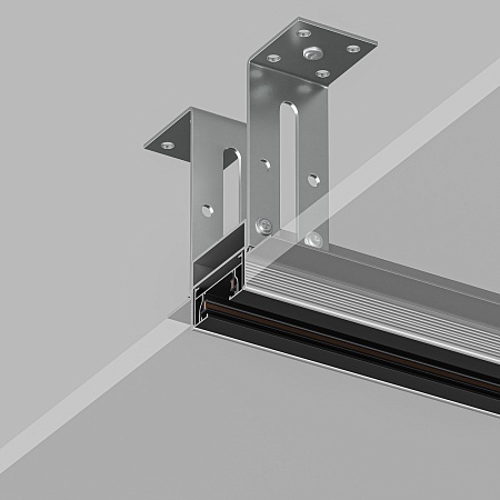 TR3020-AL Закладной профиль для встраиваемого монтажа однофазного трека 2м - фото